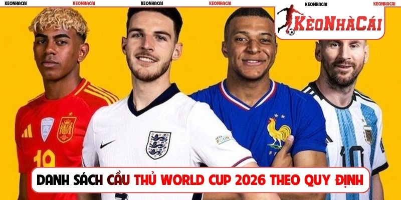 Danh sách cầu thủ World Cup 2026 chọn theo quy định